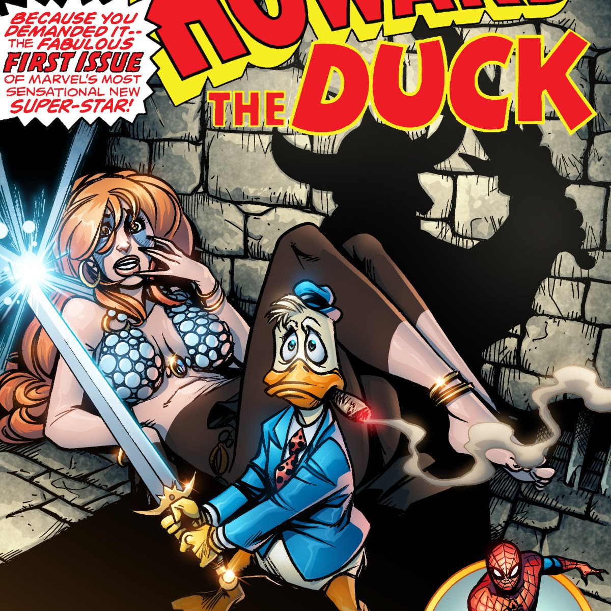 Howard, the Duck anniversary – Comic cover&nbsp;remake