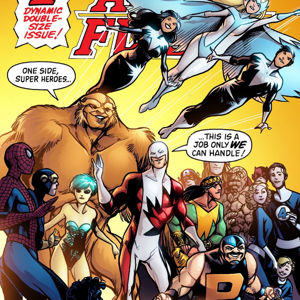 Alpha Flight anniversary – comic cover&nbsp;remake