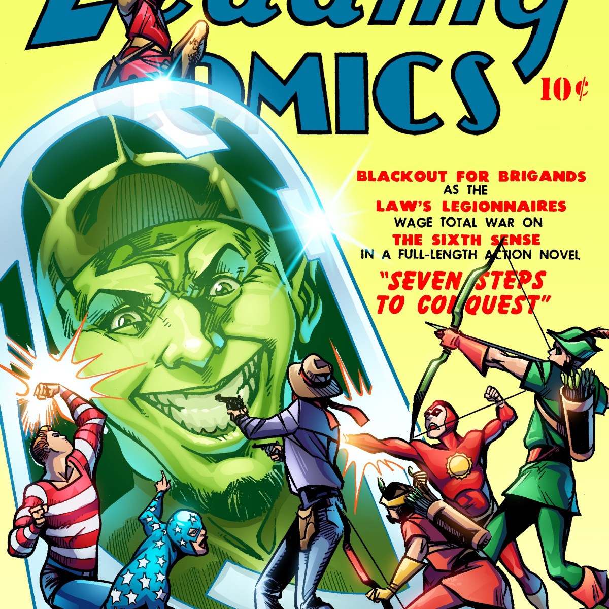 The Seven Soldiers Of Victory anniversary – comic cover&nbsp;remake