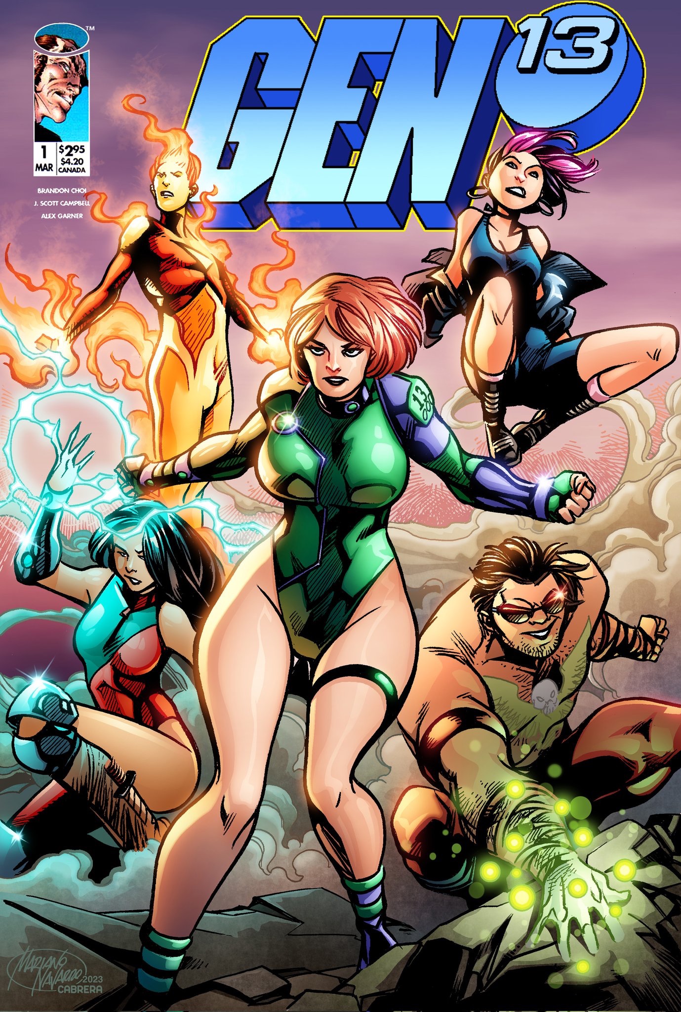 Gen 13 anniversary – comic cover remake – NAVARRO / CABRERA